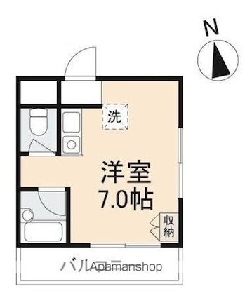 ＣＡＬＶＥＲＴ西宝町[1R/18.69m2]の間取図
