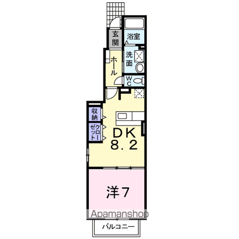 アライブ泉Ⅲ　Ｂの間取り