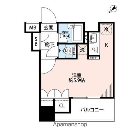 プレール・ドゥーク八丁堀の間取り写真