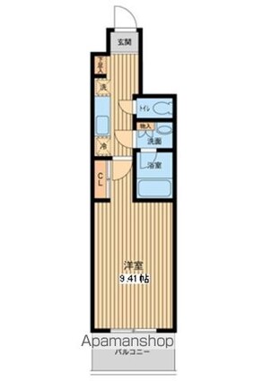 プロスペクト門前仲町[1K/29.38m2]の間取図