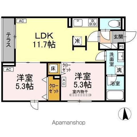 セレスティア荒川Nの間取り写真