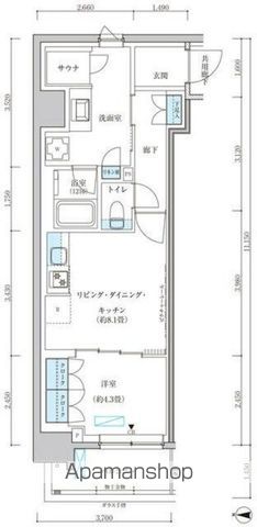 パークアクシス池袋イーストの間取り写真