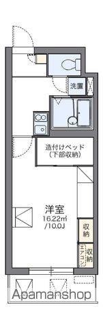 【レオパレスパルコートＥの間取り】