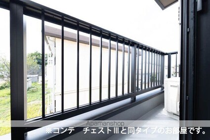 ラフテル[1LDK/41.88m2]のバルコニー