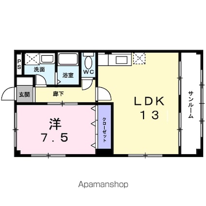 ドミール．Ｍ[2DK/48.06m2]の間取図