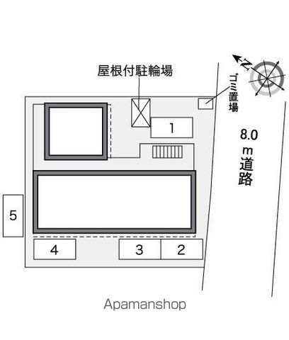 レオパレス華美館の玄関写真