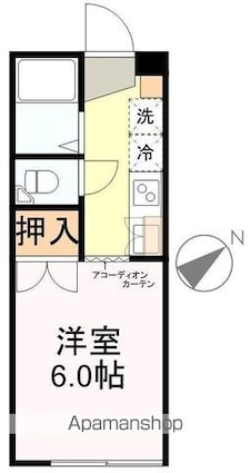 グリーンコーポ[1K/18m2]の間取図