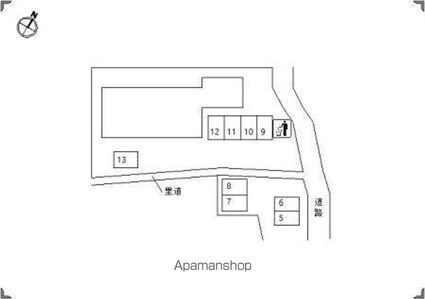 広島県広島市安佐南区八木３丁目[2LDK/64.8m2]の配置図