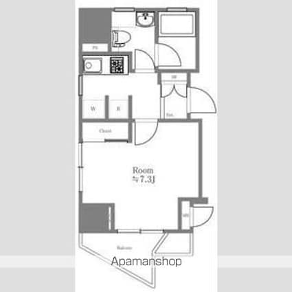 ラ　ステューディオ押上[1K/25m2]の間取図