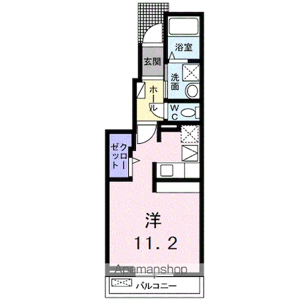 ブルーローズ[1R/30m2]の間取図