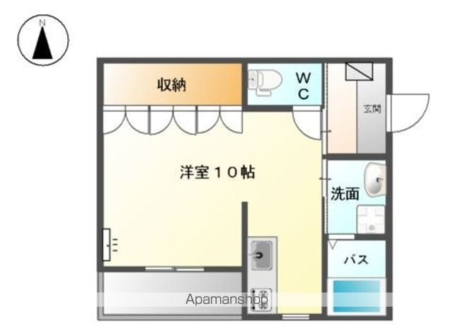 【羽島郡岐南町徳田のアパートの間取り】