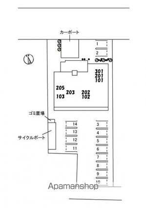 クインテット[3LDK/73.29m2]の配置図