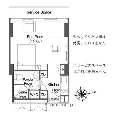 【ウエリスアーバン品川タワーの間取り】