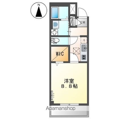 グランライム[1K/32.4m2]の間取図
