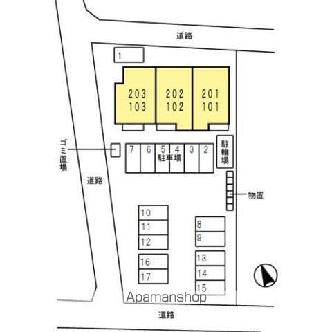 ウィンクルム 101 ｜ 岐阜県各務原市大佐野町２丁目283-1（賃貸アパート2LDK・1階・52.37㎡） その19