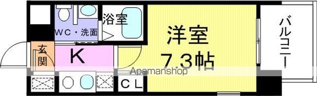 ライジングコート深江本町フラワーパークの間取り写真