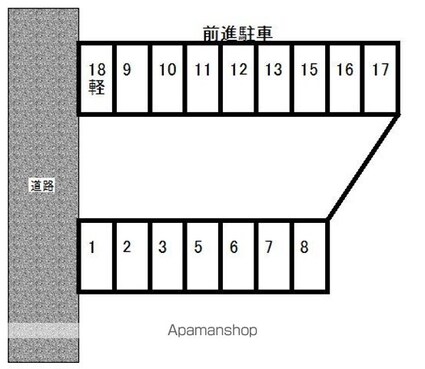 高田駐車場[駐車場]の配置図