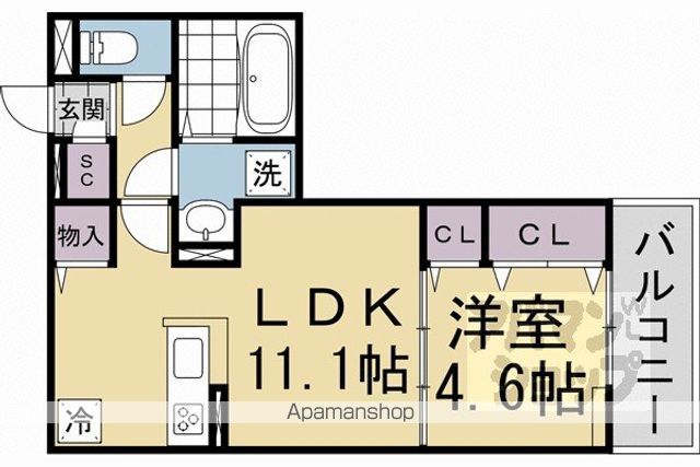 GRAMM西衣手町の間取り写真
