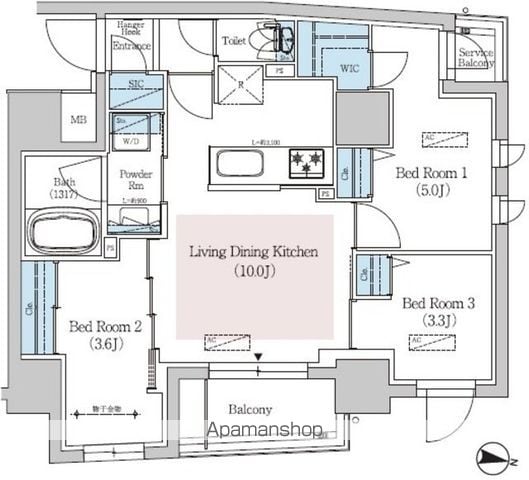 アーバネックス文京千駄木の間取り写真
