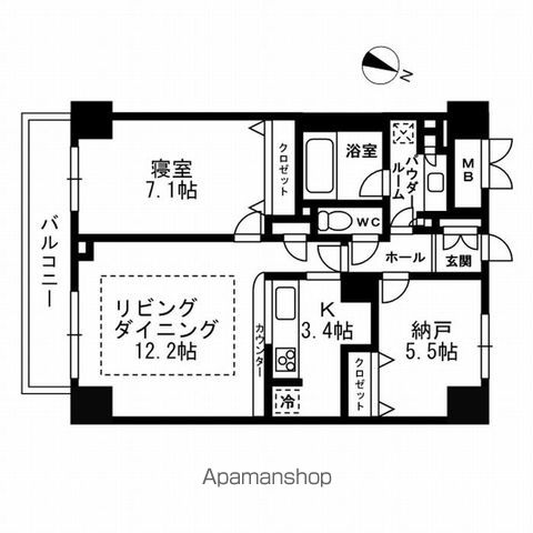 【パークフラッツ学芸大学の間取り】