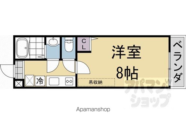 フラッティ烏丸十条の間取り写真