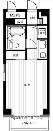 プレイス４０[1K/20.92m2]の間取図