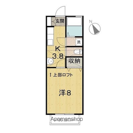 エクセレントハウス[1K/29.75m2]の間取図