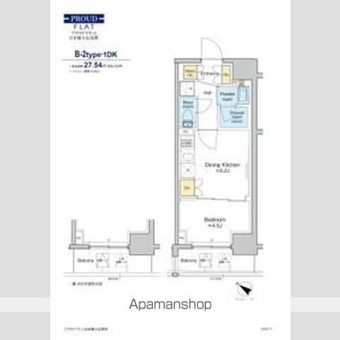 プラウドフラット日本橋大伝馬町の間取り