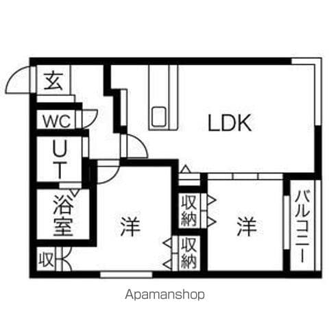 プライマル札幌円山の間取り写真