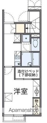レオパレスＬａｄｙ　ＧｒａｙⅡ[1K/23.61m2]の間取図