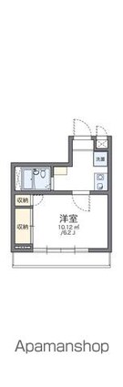 レオパレス新宿Ａ館[1K/20.02m2]の間取図
