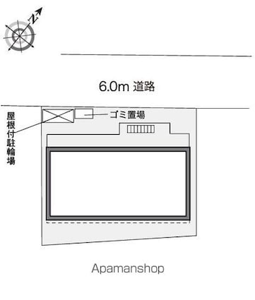 レオパレス下中里[1K/22.35m2]の配置図
