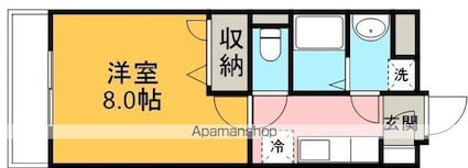 シャンティ[1K/25.92m2]の間取図