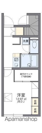 レオパレスフルール[1K/23.61m2]の間取図