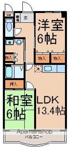 アムール クロワールの間取り写真
