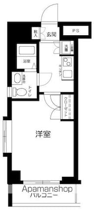 スカイコートヌーベル巣鴨[1K/25.57m2]の間取図