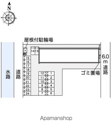 レオネクストアークセルシオ[1K/23.61m2]の配置図