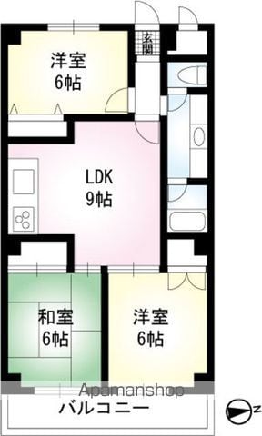 日野市大字日野のマンションの間取り