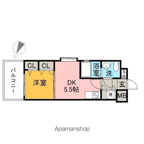 F・PARC西新の間取り写真