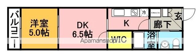 【福岡市南区清水のマンションの間取り】