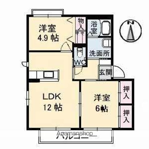 サンクレストA・B棟の間取り写真