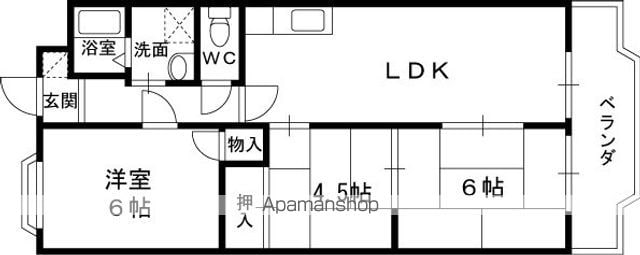 コーポ南野の間取り写真