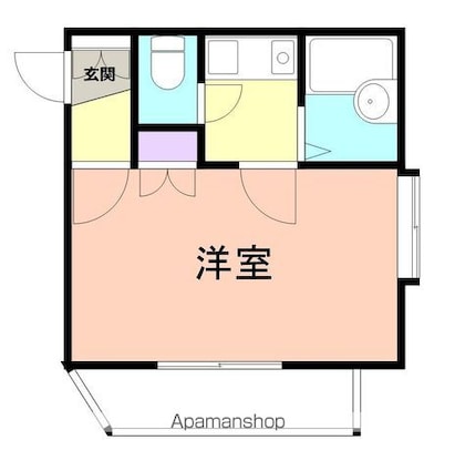 和歌山県和歌山市土佐町１丁目[1K/20.02m2]の間取図