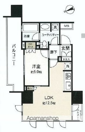 東京都杉並区阿佐谷南３丁目[1LDK/40.7m2]の間取図