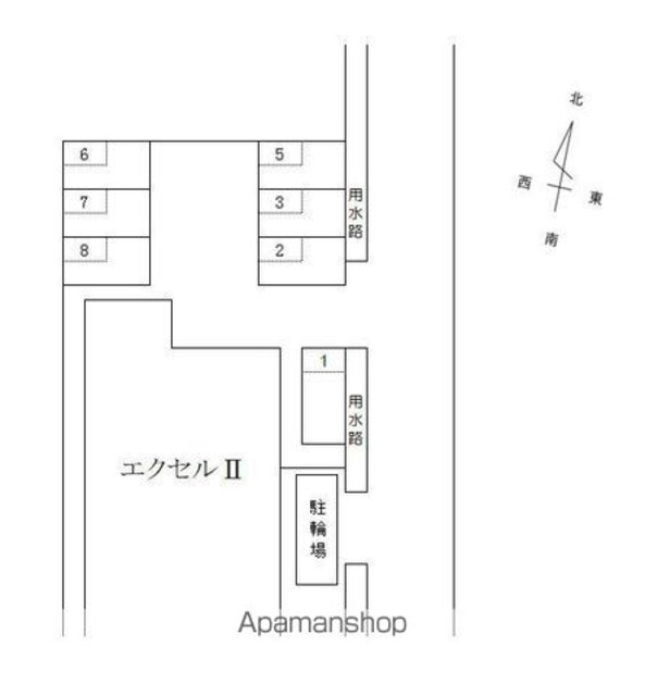 エクセルⅡ[2DK/46.75m2]の配置図