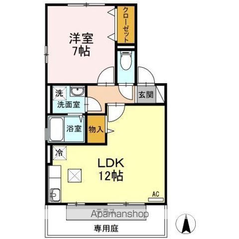 ソレーユ高岡 C棟の間取り写真