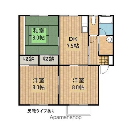 フローラル[3DK/67.9m2]の間取図