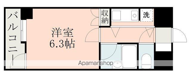 朝日プラザ新町の間取り写真