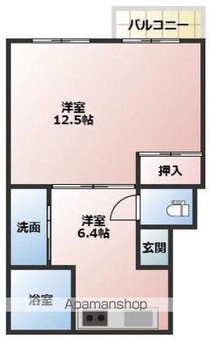 城ケ丘マンションの間取り写真