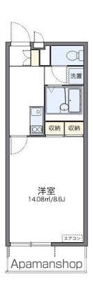 レオネクストオンリーワン華[1K/26.08m2]の間取図